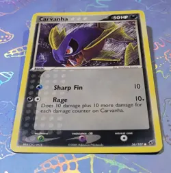 Carvanha 56/107 EX Deoxys Pokemon Card NM - Image 3