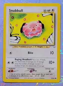 Snubbull 55/64 Neo Revelation Pokemon Card NM - Image 1