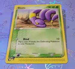 Ekans 64/100 2003 EX Sandstorm E-reader Pokemon Card NM - Image 3