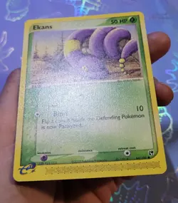 Ekans 64/100 2003 EX Sandstorm E-reader Pokemon Card NM - Image 4