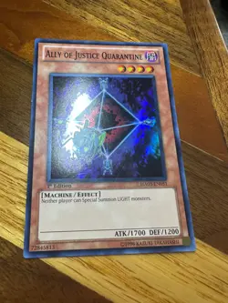 Ally of Justice Quarantine HA03-EN051 1st Edition Super Rare LP + BONUS - Image 1