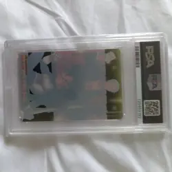 2008 Morinaga Dragon Ball X One Piece Wafer Card Zoro & Vegeta PSA8 - Image 3