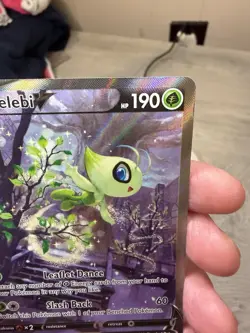 Pokemon TCG Celebi v 245/264 Fusion Strike Alternate Art Rare Holo Card - Image 3