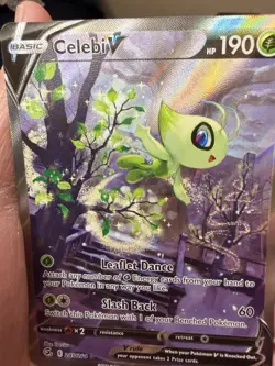 Pokemon TCG Celebi v 245/264 Fusion Strike Alternate Art Rare Holo Card - Image 5