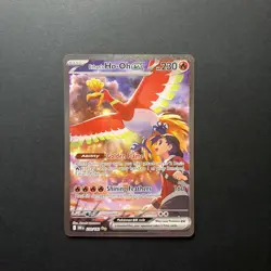 Ethan's Ho-Oh EX 230/182 Destined Rivals SIR Pokemon Card Ethans Ho-oh Mint - Image 1
