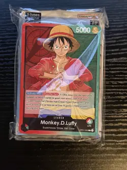 Monkey D. Luffy OP01-003 PRE ERRATA One Piece Demo Deck + Promo Pack - SEALED - Image 1