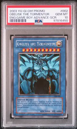 PSA 10 Obelisk the Tormentor GBI-002 Secret Rare Promo *6450 Yugioh - Image 1