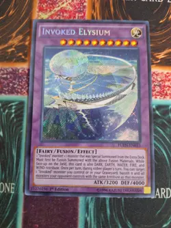 Yu-Gi-Oh! Invoked Elysium FUEN-EN033 Secret Rare 1st Edition Near Mint - Image 1