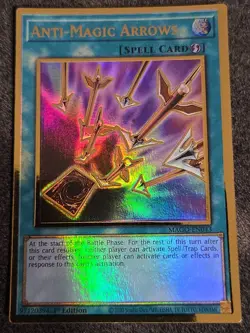 Yu-Gi-Oh! Anti-Magic Arrows (MAGO-EN043) Maximum Gold 1st Ed NM - Image 1