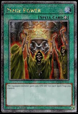 Mage Power (Quarter Century Secret Rare) - RA03-EN113 - 1st Edition - YuGiOh - Image 1