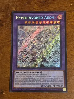 Hyperinvoked Aeon CORI-EN033 Secret Rare Chaos Origins Yugioh 1st Edition NM - Image 1