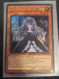 Near Mint Yugioh Ghost Belle & Haunted Mansion - RA01-EN011 Platinum Secret Rare - Image 1