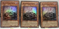 Yugioh- 3x Phantom of Chaos - Super Rare - Limited - GLAS-ENSE1 - Near Mint - Image 1
