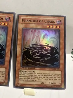 Yugioh- 3x Phantom of Chaos - Super Rare - Limited - GLAS-ENSE1 - Near Mint - Image 5