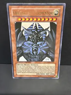 Obelisk the Tormentor JUMP-EN037 Shonen Jump Magazine Yugioh TCG Limited Edition - Image 1