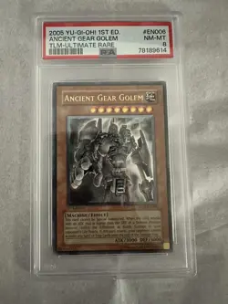 Ancient Gear Golem TLM-EN006 1st Edition Ultimate Rare PSA 8 Mint YuGiOh - Image 1