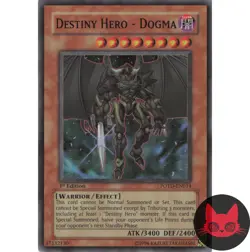 Yugioh Destiny HERO - Dogma POTD-EN014 Super Rare 1st Edition NM - Image 1