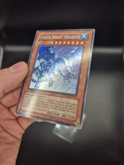 Yu-Gi-Oh TCG White Night Dragon 1st Edition Secret Rare NM Condition ANPR - Image 3
