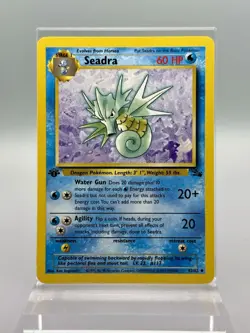 Seadra 1st Edition 42/62 Fossil LP+ - Pokemon TCG Card Uncommon - Image 1