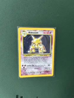 Pokemon Alakazam TCG Card Base Set 2 Holo Unlimited Rare - Image 1