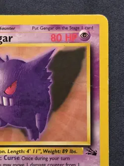Gengar 20/62 Fossil Unlimited NON Holo Rare Pokemon Tcg 1999 WOTC (HP) - Image 5