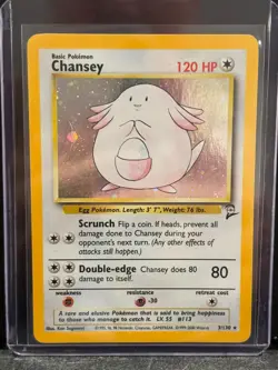 Chansey 003/130 Base Set 2 Holo Pokemon TCG - Image 1