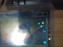 Horsea SVP 137 DOUBLE Swirl Holo Promo Black Star Pokemon Card 2024 PF - Image 3
