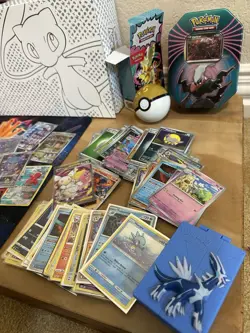 Pokemon TCG Lot Cards Coins Mats Binder And More - Image 2