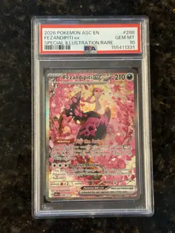 2026 POKEMON ASC EN-ASCENDED HEROES #288 FEZANDIPITI EX SIR PSA 10 - Image 1