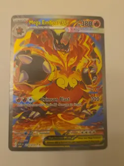Mega Emboar ex Ascended Heroes 273/217 Special Illustration Rare Pokemon TCG NM - Image 1