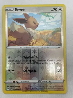 Eevee 125/203 Common Evolving Skies Pokemon Reverse Holo NM - Image 3