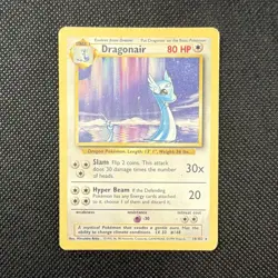 Pokemon TCG Dragonair 18/102 Base Set Rare Holo Unlimited 1999 English WOTC DMG - Image 1
