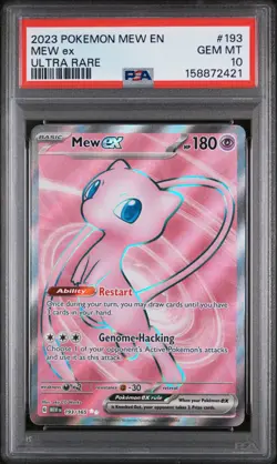 2023 POKEMON MEW EN-151 ULTRA RARE #193 MEW EX PSA 10 - Image 1