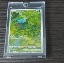 Pokemon Bulbasaur Illustration Rare Holo 166/165 Scarlet & Violet 151 Leech Seed - Image 1