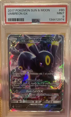 2017 Pokemon Umbreon GX #80/149 Sun And Moon PSA 9 - Image 1