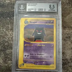 2002 POKEMON EXPEDITION #48 GENGAR BGS 8.5 NEAR MINT - MINT + - Image 1