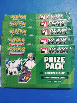 Pokemon Play! Prize Pack Series 8 Lot of 5 Sealed Booster Packs - Image 1