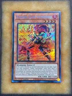 Yugioh Fighting Flame Swordsman MP24-EN132 Secret Rare 1st Ed NM - Image 1