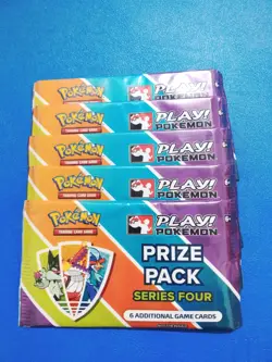 Pokemon Prize Pack Series 4 Lot of 5 Sealed Packs New - Image 1