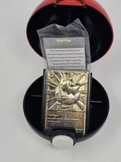 1999 Burger King Pokemon 23k Gold Plated Togepi with Poke Ball - Image 2