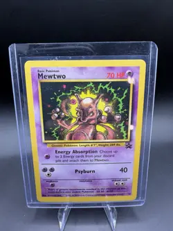 VTG Pokemon WoTC Promo Mewtwo 14 Regular Black Star Promo NM/LP -3 - Image 1