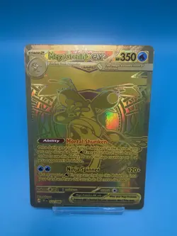 Pokemon Chaos Rising Mega Greninja ex GOLD RARE SECRET, 122/086, NEAR MINT - Image 1