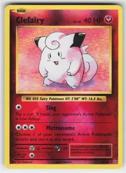 Clefairy 63 Reverse Holo 108 R Evolutions Pokemon Lightly Played - Image 1