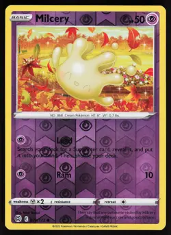 Milcery 070 Reverse Holo 172 C Brilliant Stars Pokemon Near Mint - Image 1