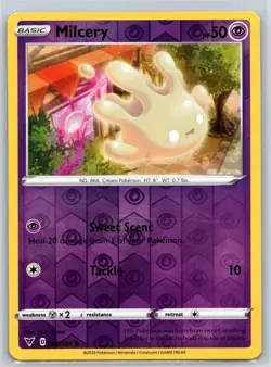 Milcery 080/185 C Vivid Voltage Reverse Holo MP Pokemon - Image 1