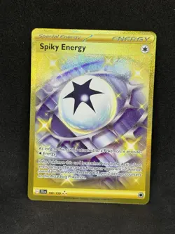 Pokemon TCG Spiky Energy 190/159 Journey Together Gold Hyper Rare NM - Image 1