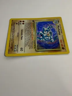 Machamp 8/102 1st Edition Holo Base Set Pokemon WOTC 1999 MP HP - Image 4