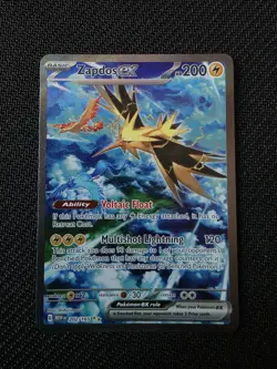 Pomemon Zapdos ex 202/165 SV: Scarlet & Violet 151 SIR Holo ENG - Image 1