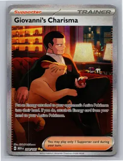 Giovanni's Charisma 204/165 Special Illustration Rare 151 Pokemon Holo Near Mint - Image 1