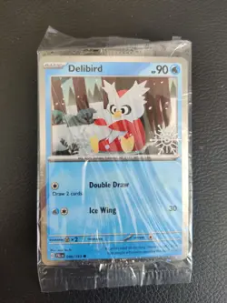 Pokemon TCG - Delibird 046/193 Snowflake Stamped Holiday Calendar 2025 Sealed - Image 1